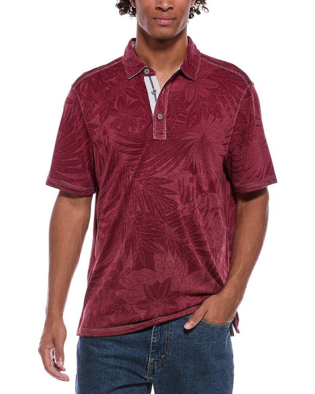 Tommy Bahama Red Sport Santiago Paradise Polo Shirt for men