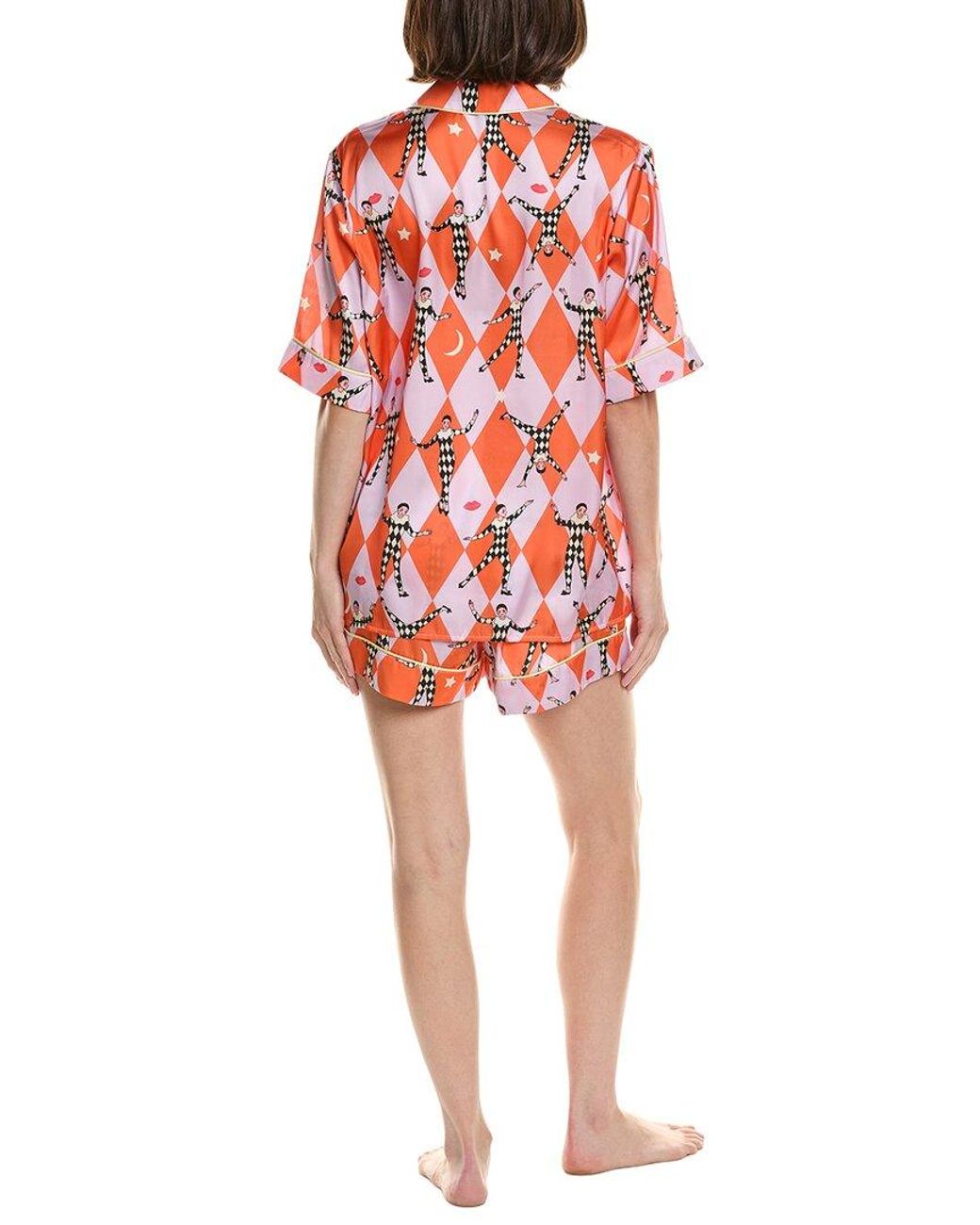 Karen Mabon Red 2Pc Print Pajama Set