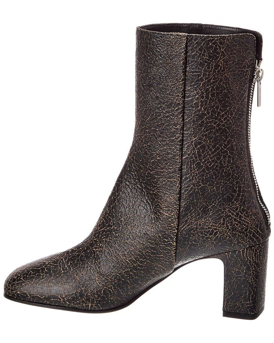 Jimmy Choo Brown Daze Ab 65 Leather Bootie