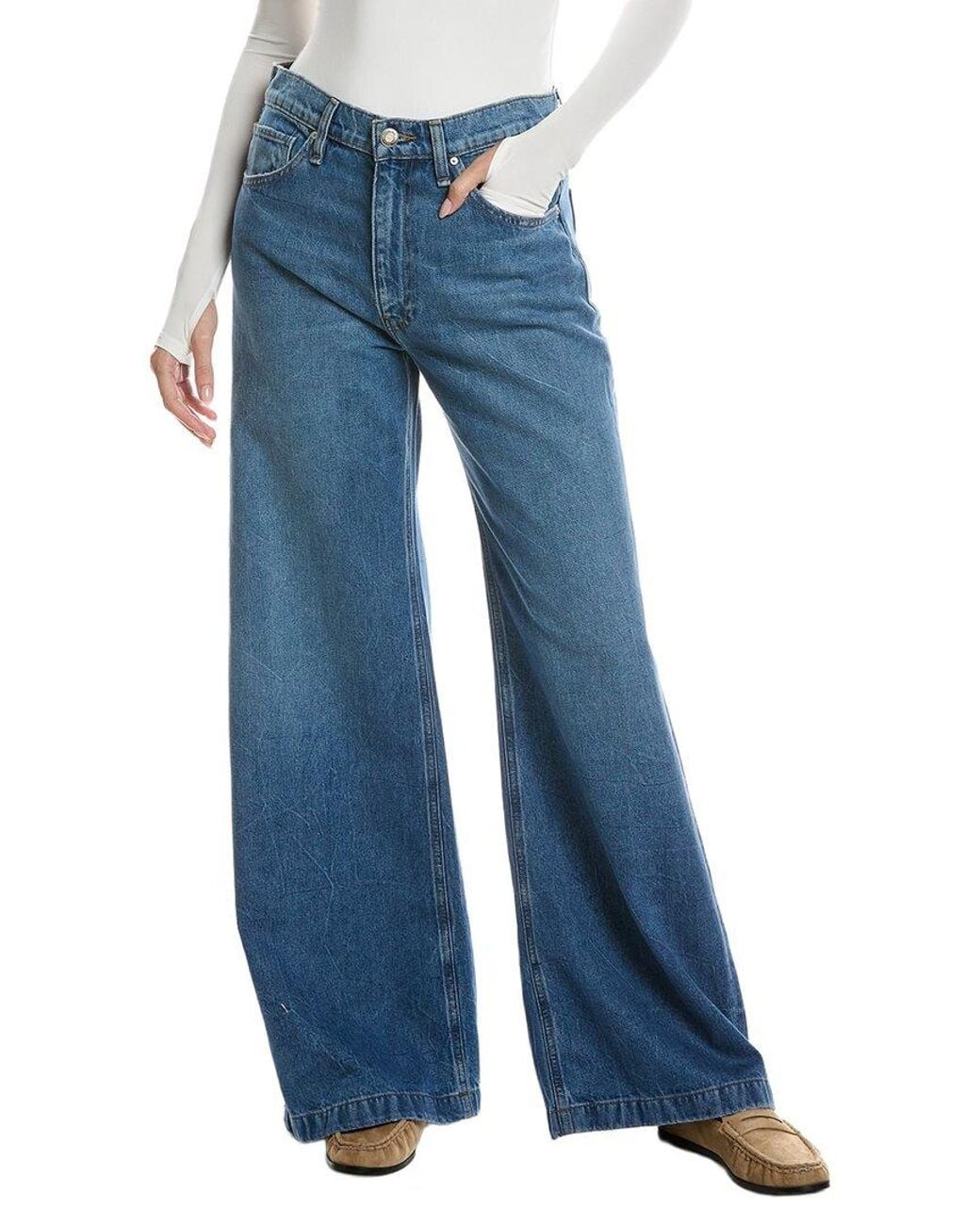 Hudson Blue Jodie Loose Fit Wide Leg Jean