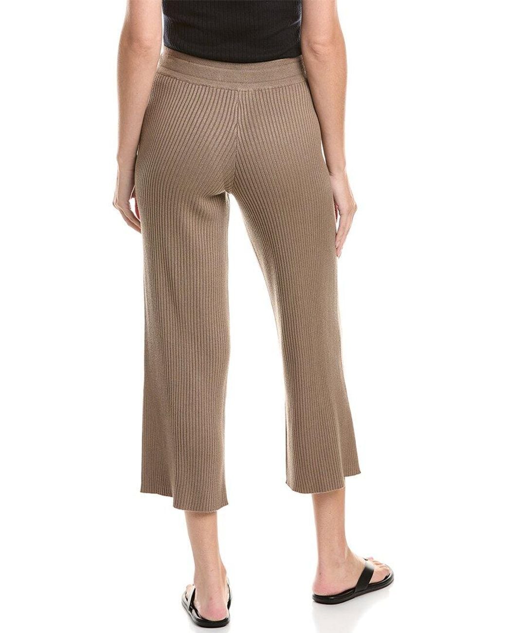 Splendid Natural Georgie Rib Cashmere-Blend Pant