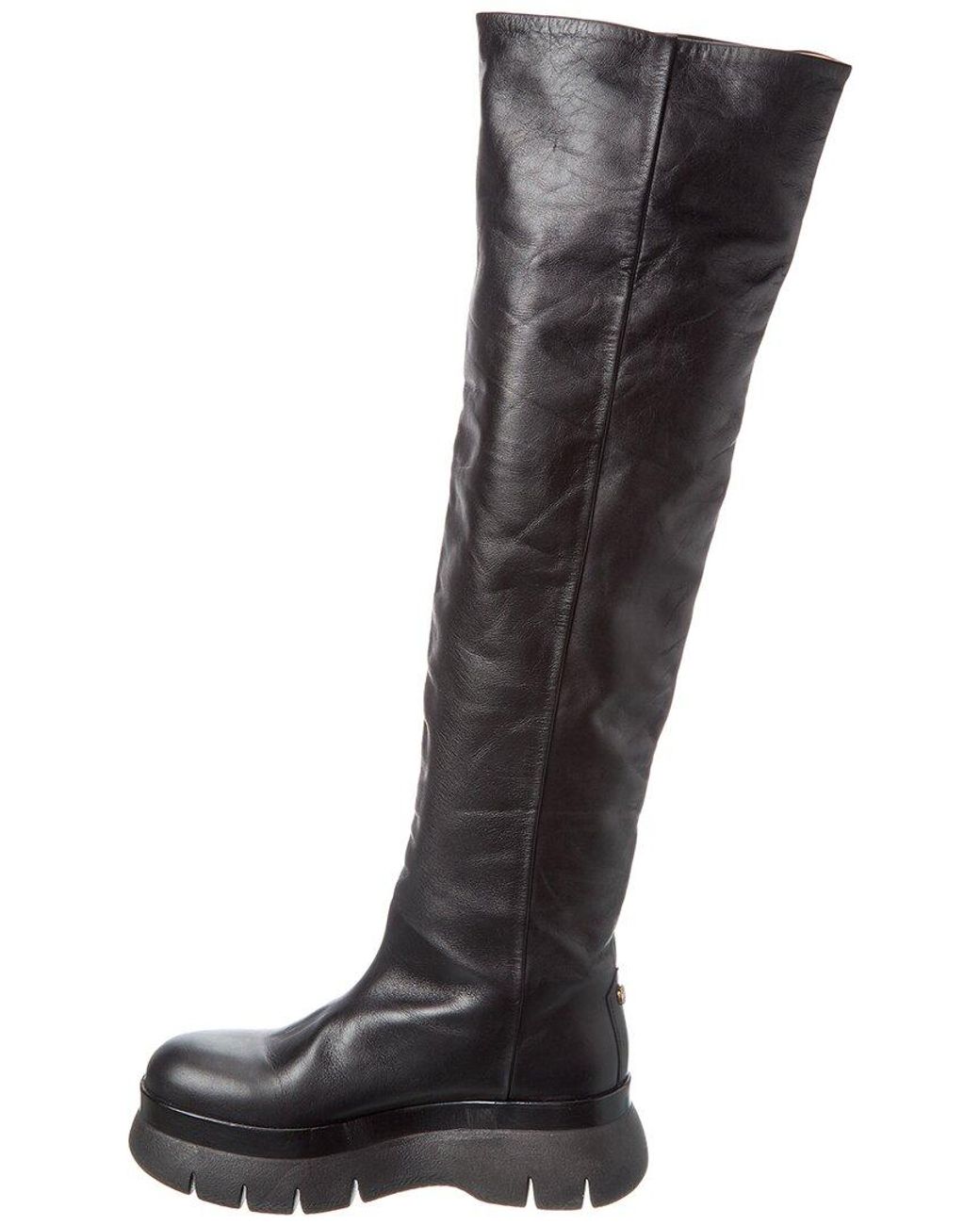 Isabel Marant Black Lurna Leather Over-the-knee Boot