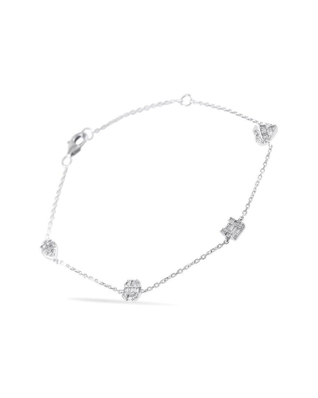 Diamond Select Cuts White 14K 0.40 Ct. Tw. Diamond Bracelet