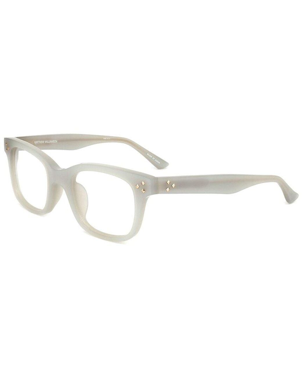 Linda Farrow White Matthew Williamson By Linda Farrow Mw31 50Mm Optical Frames