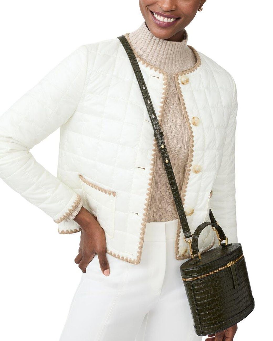 J.McLaughlin White Danica Jacket