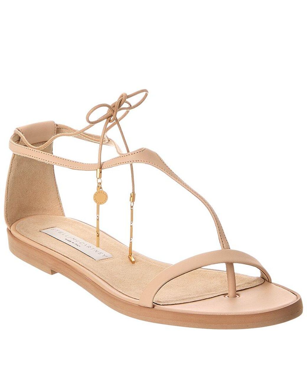 Stella McCartney Metallic Logo Sandal