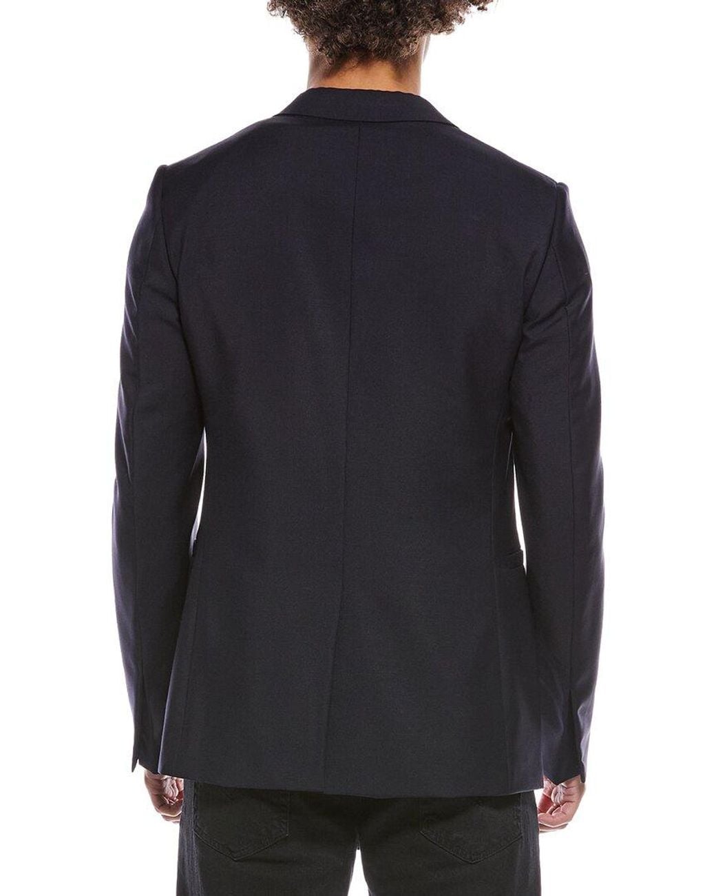 Givenchy Black Slim Fit Wool & Mohair-Blend Blazer for men