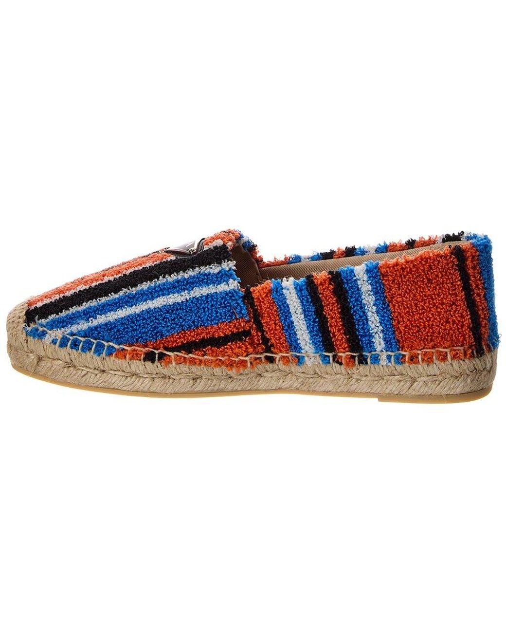 Prada Blue Terry Cloth Espadrille