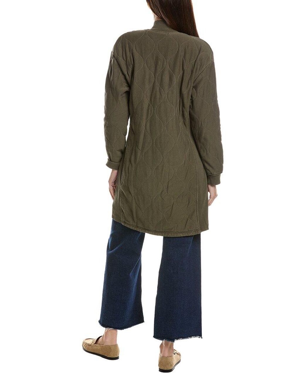 XCVI Green Torston Quilted Coat