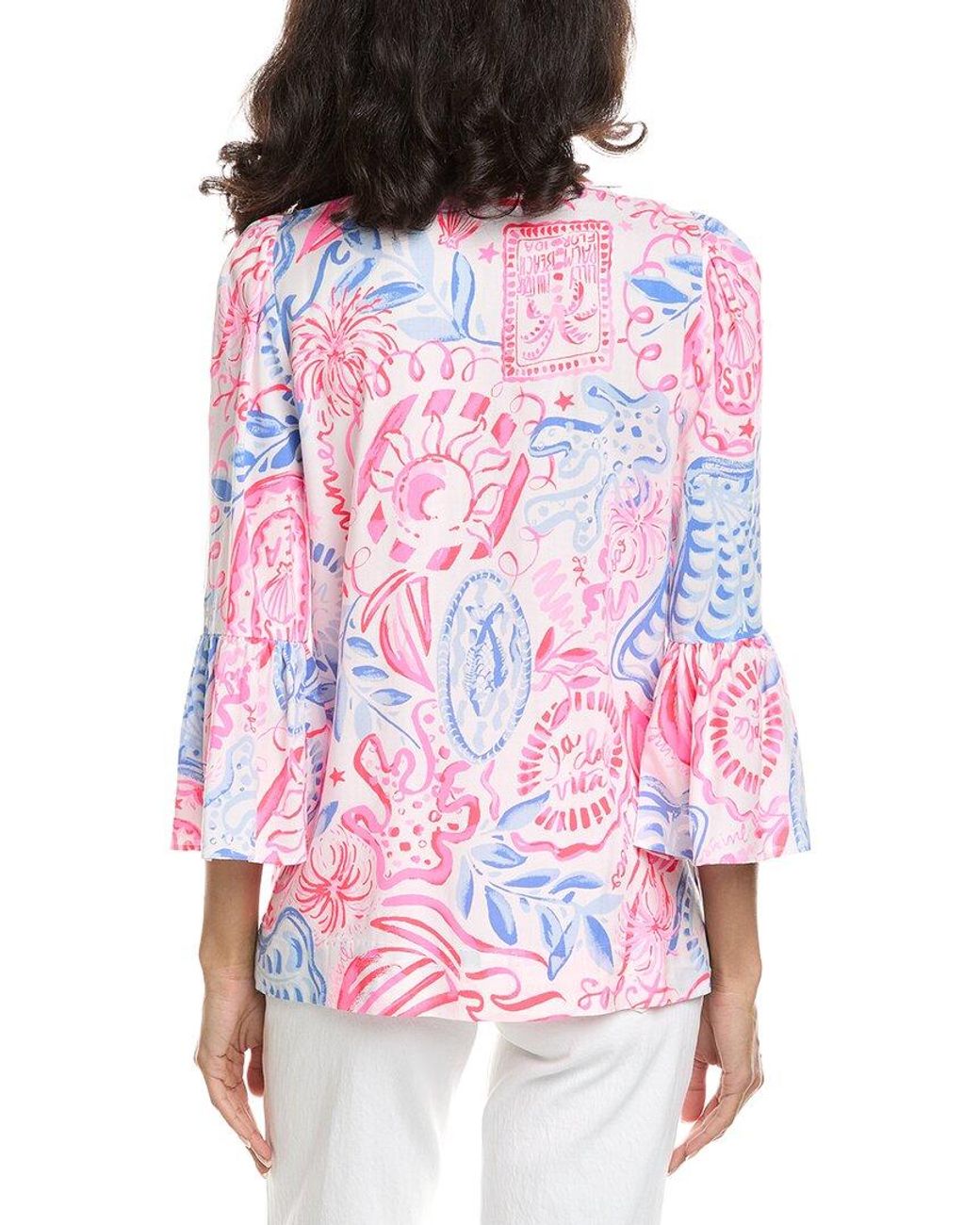 Lilly Pulitzer Red Danika Tunic