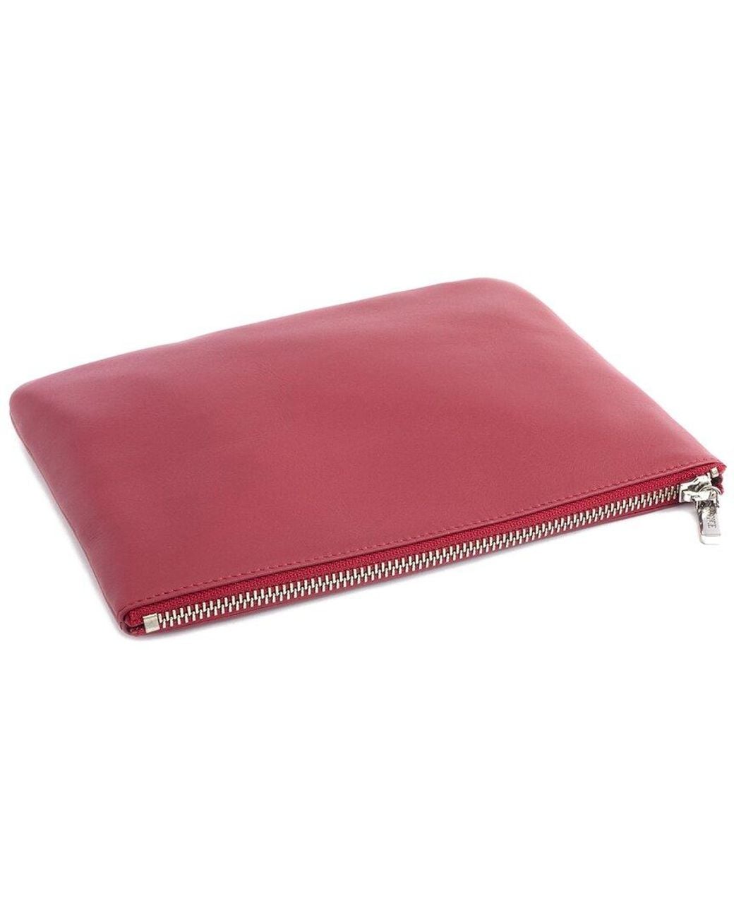 ROYCE New York Leather Zippered Travel Organizer Pouch