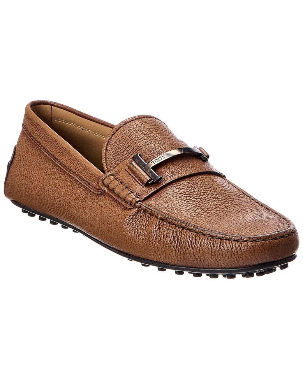 Tod's Brown Leather Driver for men