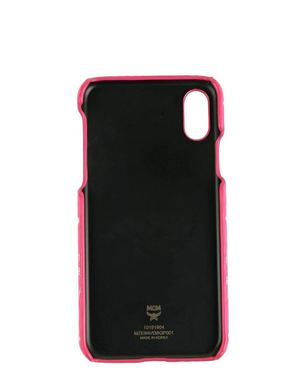 MCM Pink Iphone X/xs Cover