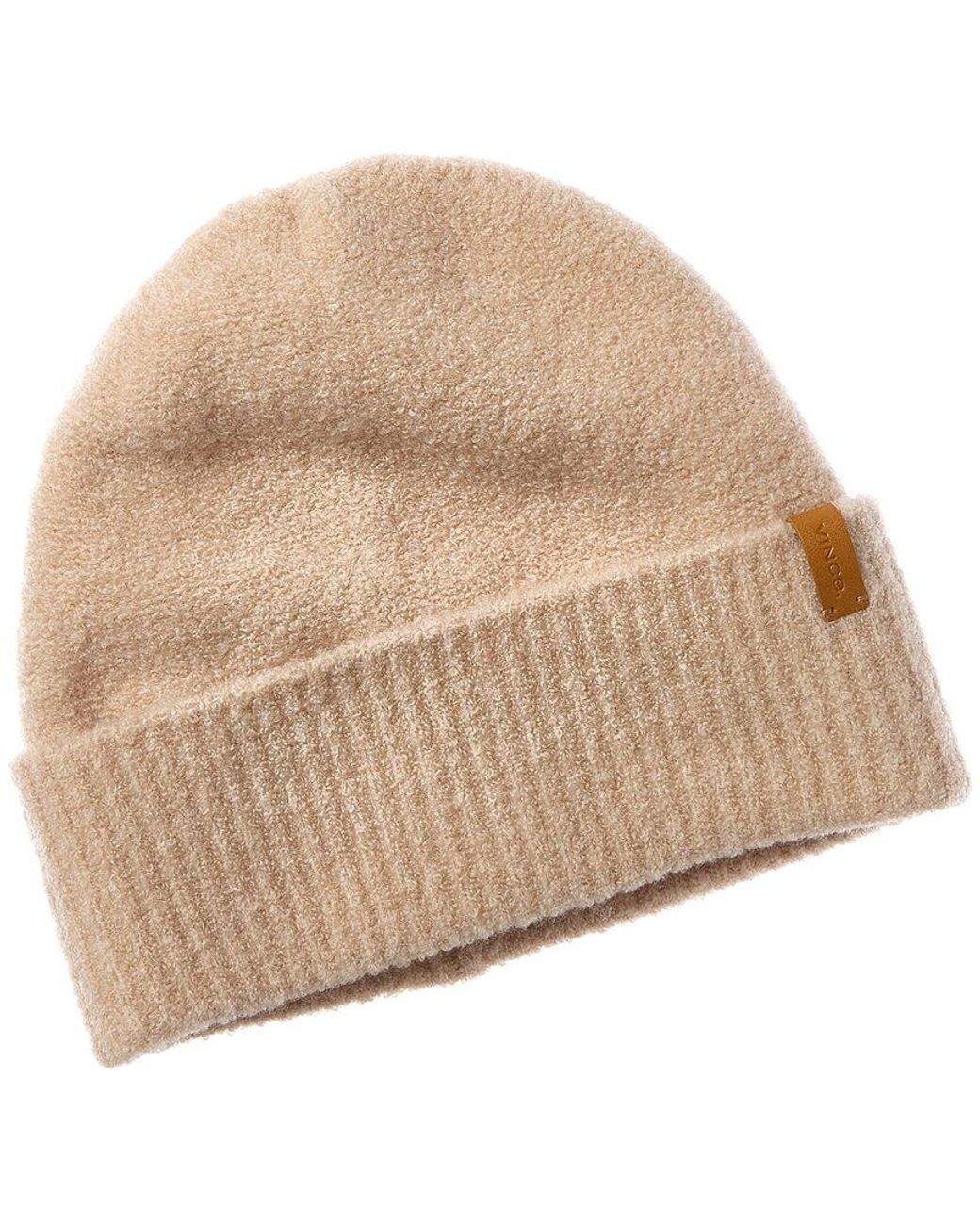 Vince Natural Boucle Cuffed Wool & Cashmere-Blend Hat