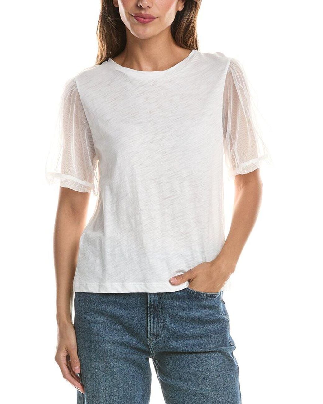 Velvet By Graham & Spencer Gray Justine Top