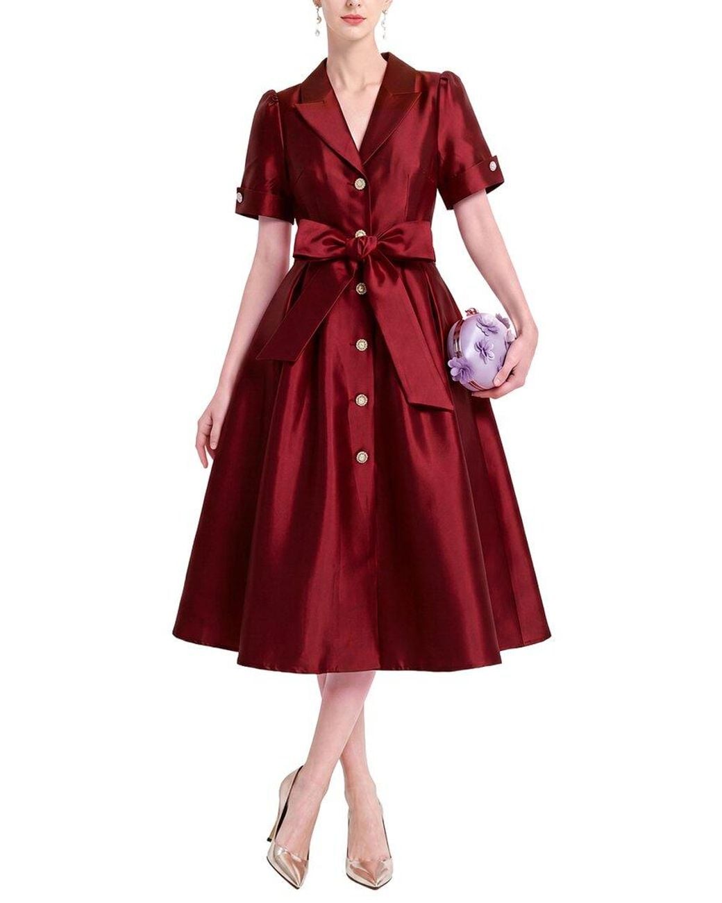 Kaimilan Red Midi Dress