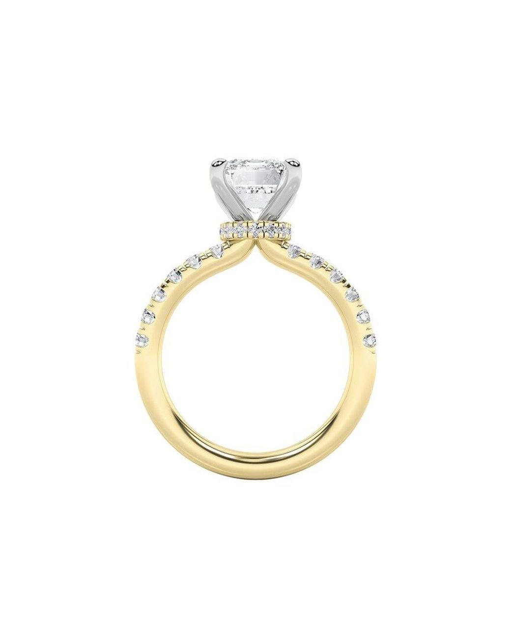Lab Grown Diamonds Metallic 14K 2.00 Ct. Tw. Lab-Grown Diamond Ring