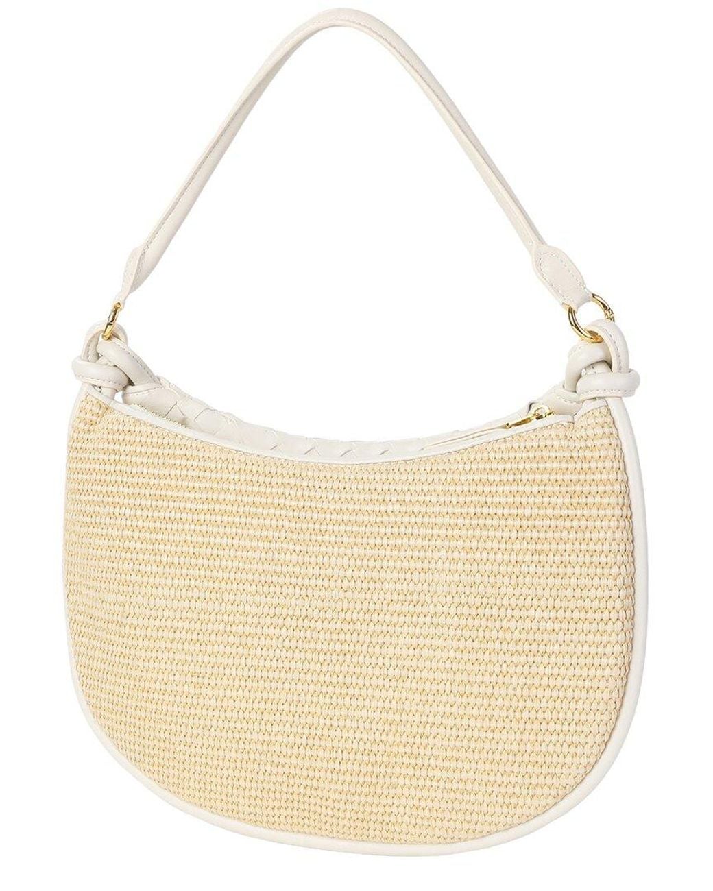 Tiffany & Fred Paris White Leather Shoulder Bag
