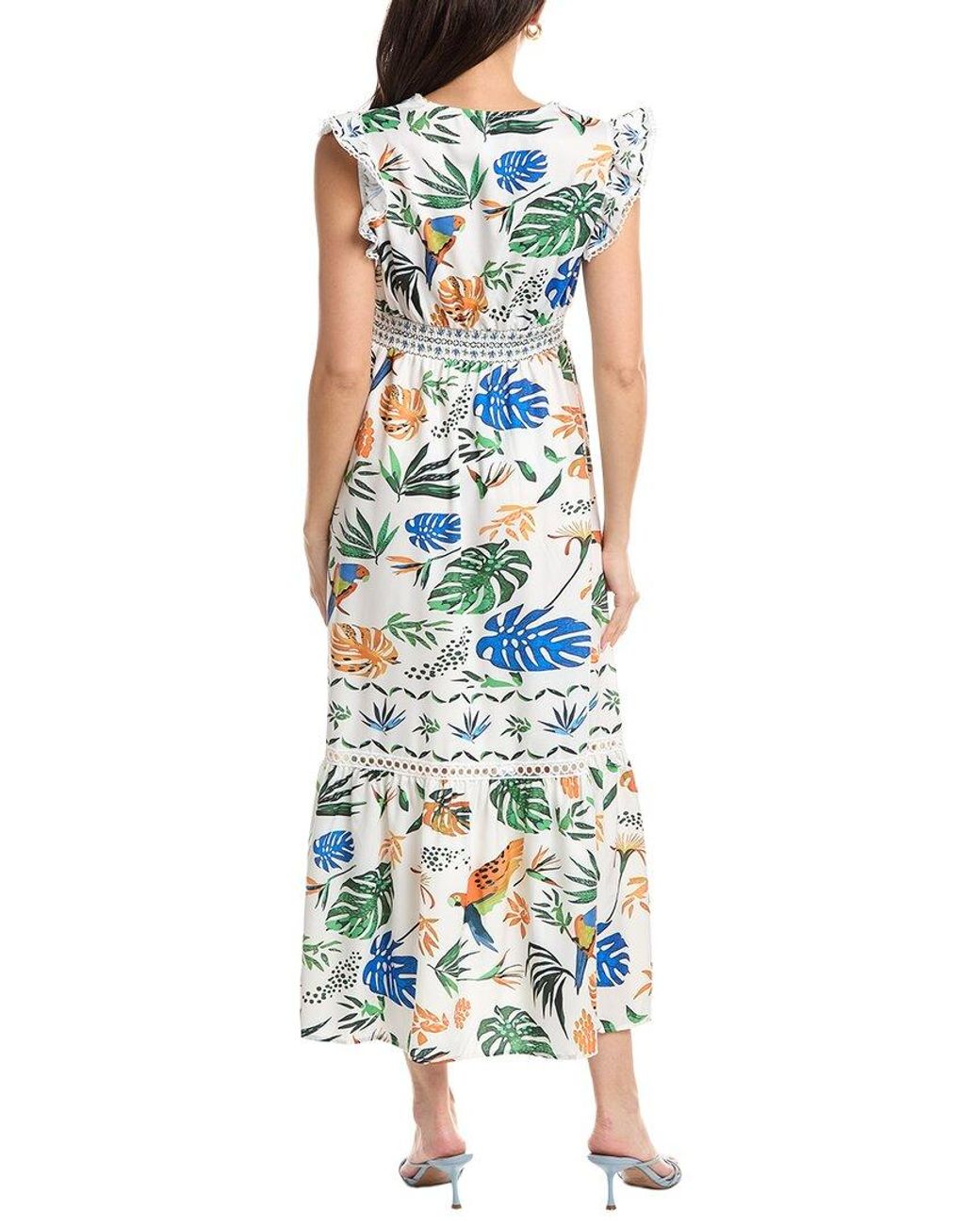 JLuxe White Sleeveless Midi Dress