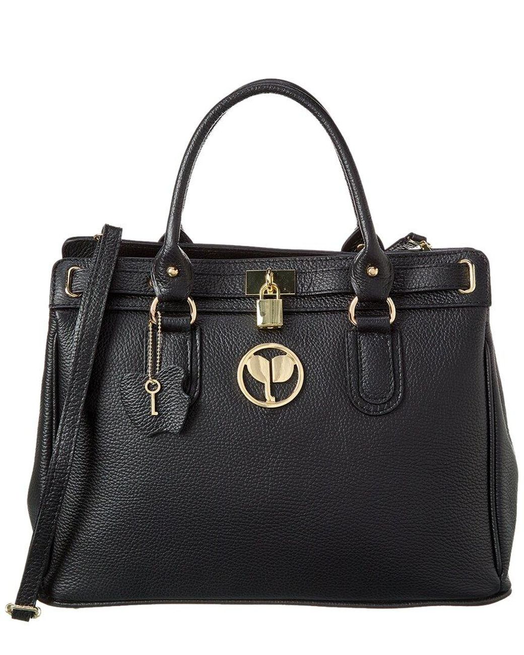 Persaman New York Gemma Leather Tote in Black | Lyst
