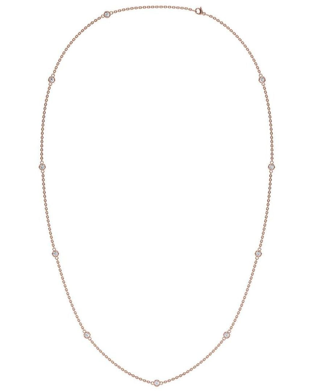 Diamond Select Cuts White 14K Station 1.00 Ct. Tw. Diamond Necklace