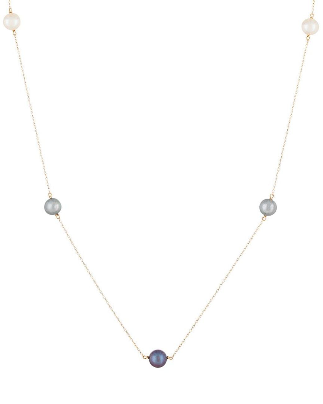 Splendid White 14k 6-7mm Pearl Necklace