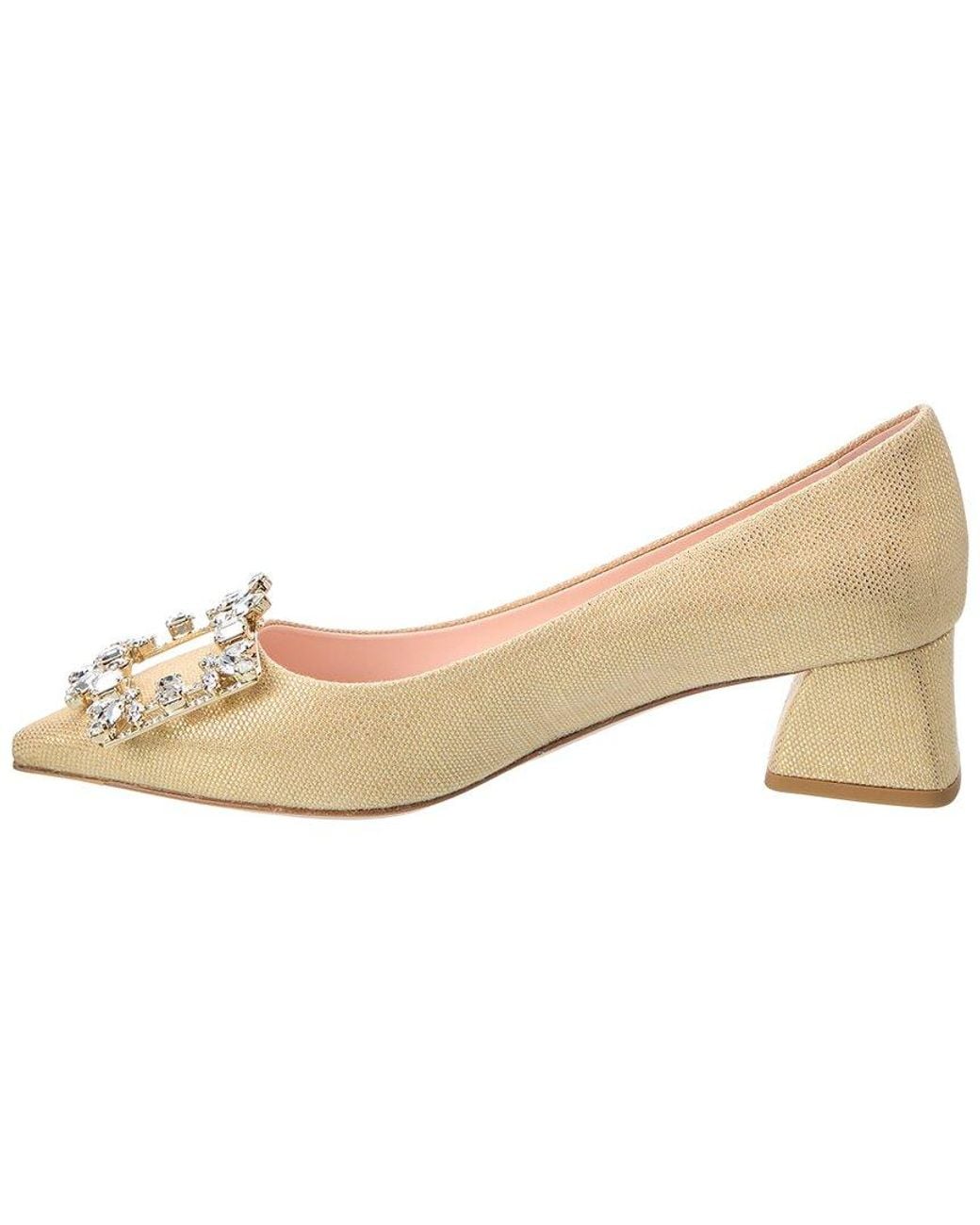 Roger Vivier Natural Canvas Pump