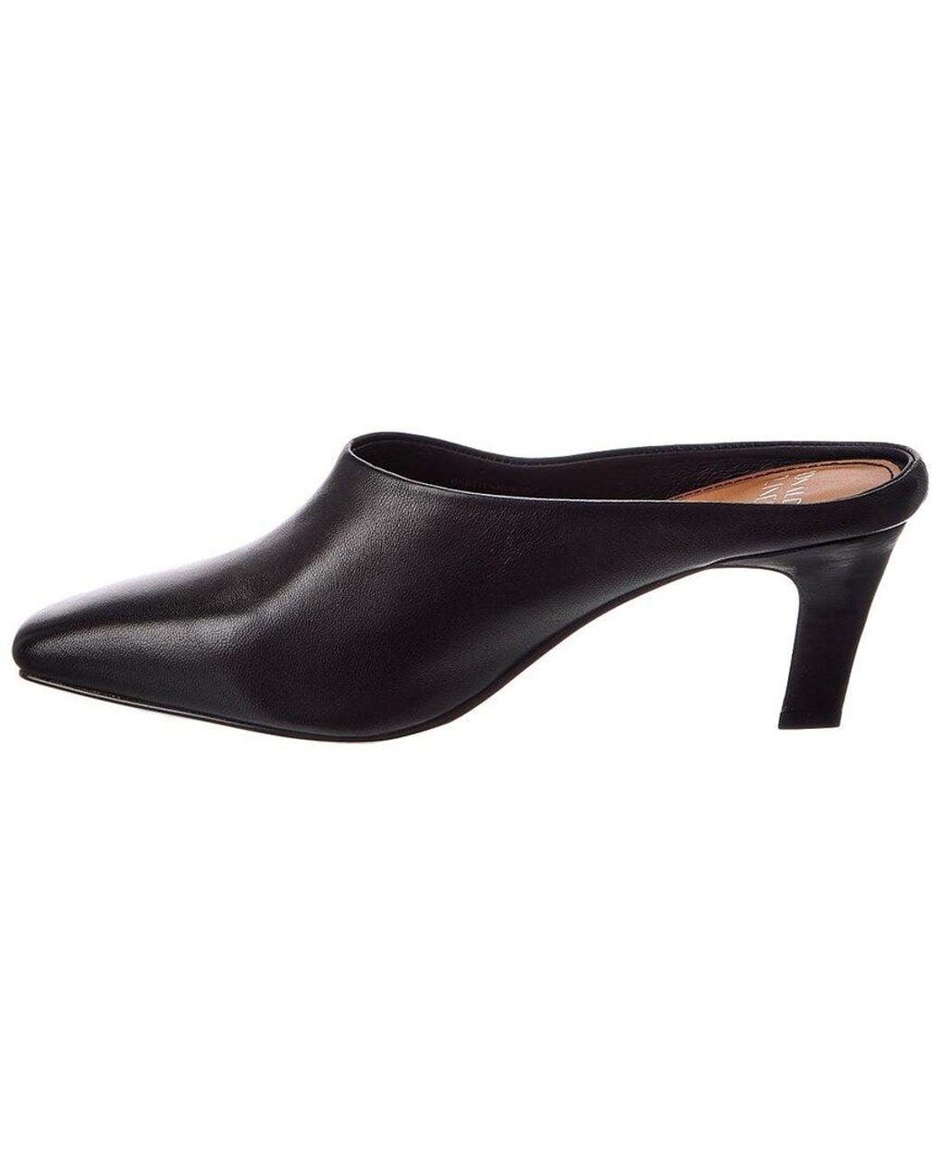 Donald J Pliner Black Braelynn Leather Mule