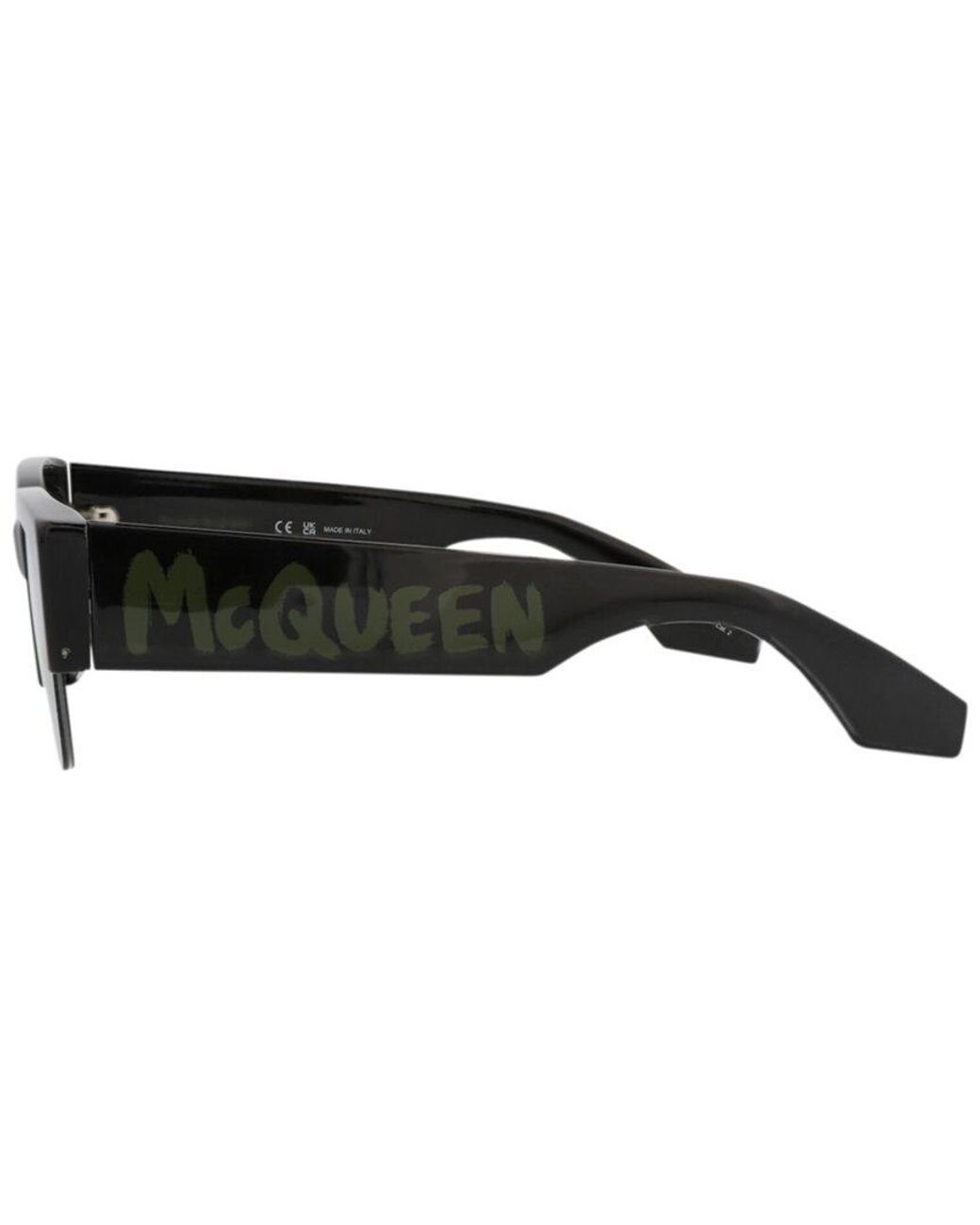 McQueen Black Am0405S 54Mm Sunglasses