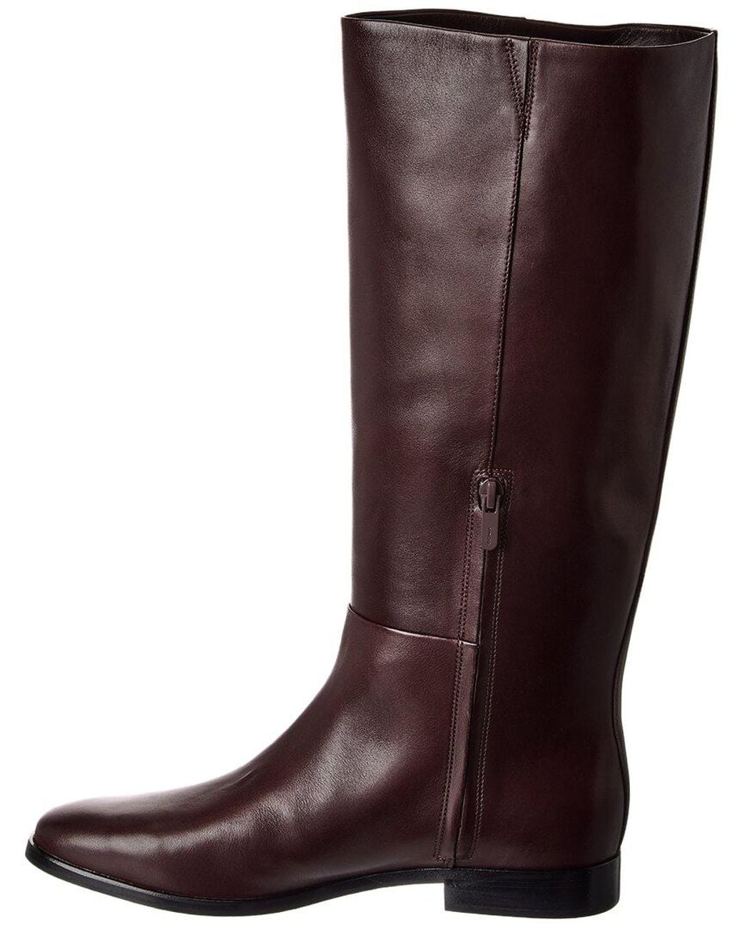 Vince Brown Martell Wide Calf Leather Boot