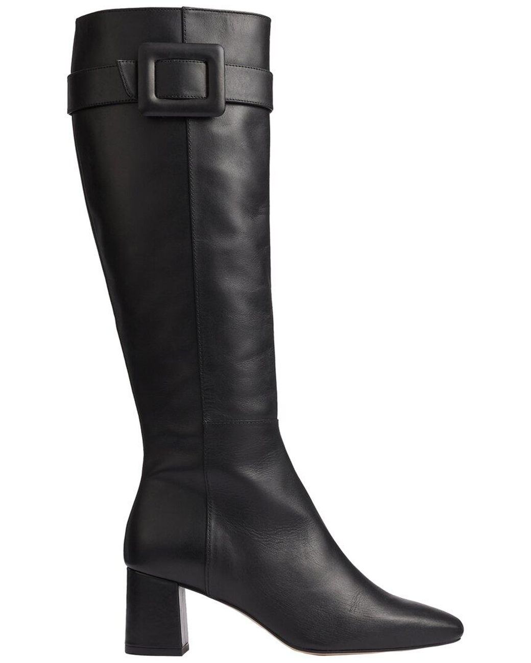 L.K.Bennett Black L. K.Bennett Carlotta Leather Knee Boot