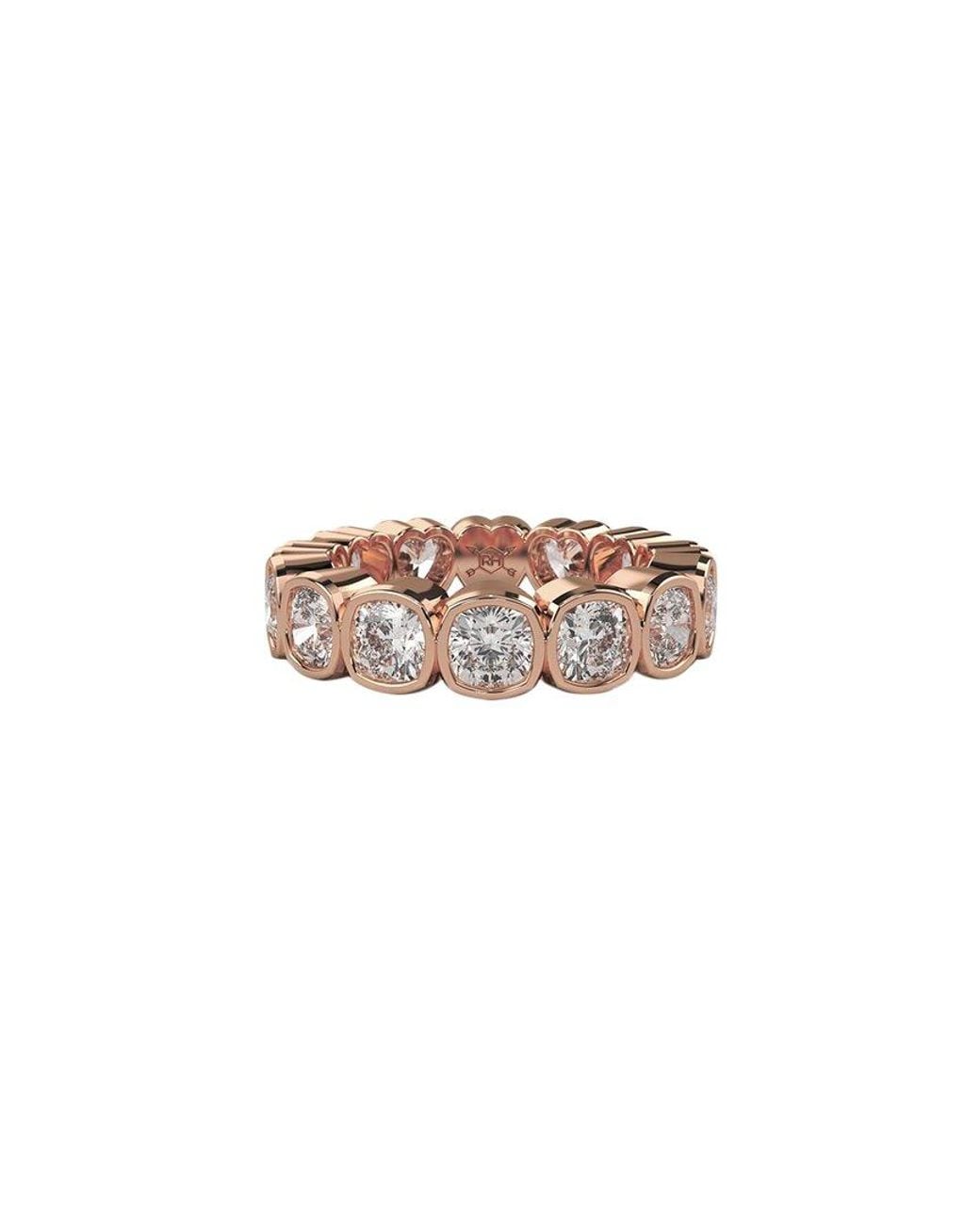 Lab Grown Diamonds White 14K Rose 4.00 Ct. Tw. Lab-Grown Diamond Ring