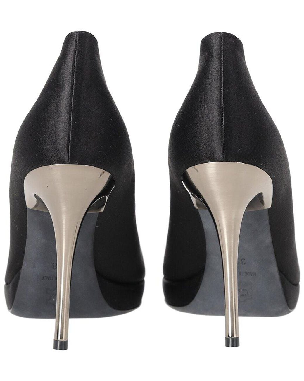 Lanvin Brown Satin Pointed-Toe Platform Pump (Authentic Pre-Loved)