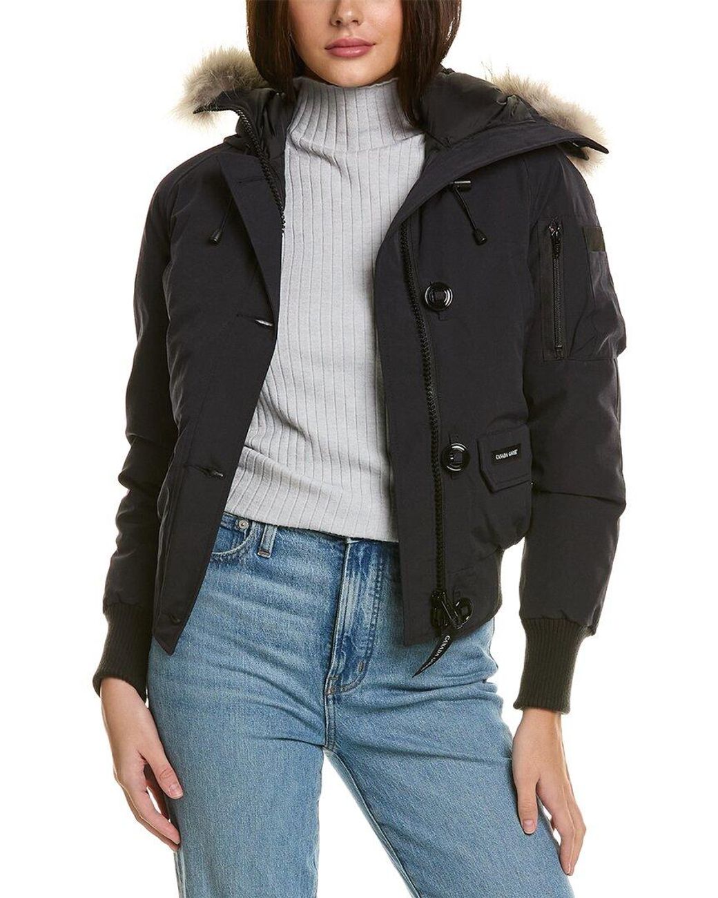 Canada Goose Chilliwack Down Bomber Jacket in Black | Lyst