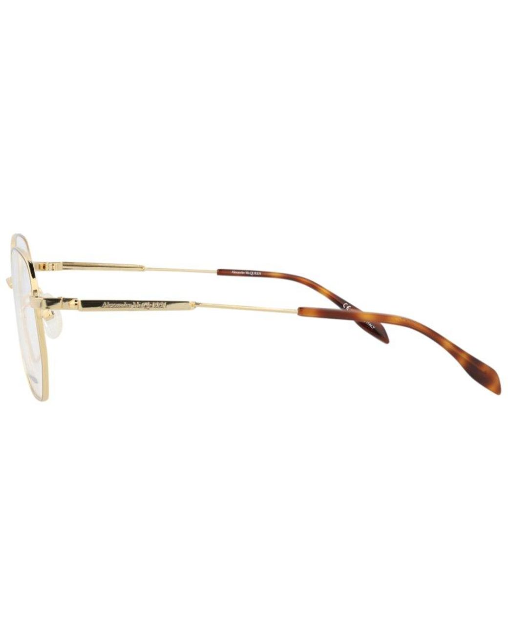 McQueen Metallic Am0267O 52Mm Optical Frames for men