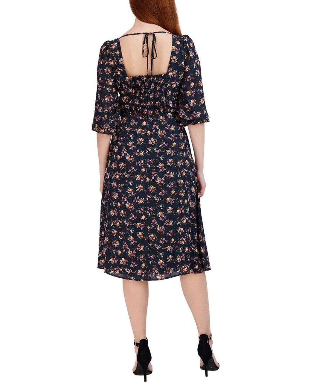 Julia Jordan Black Midi Dress