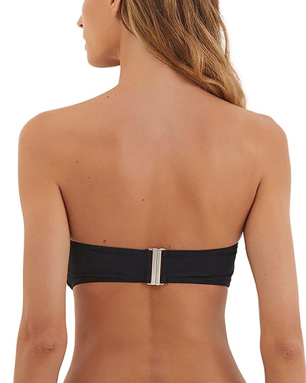 ViX Black Solid Sama Bandeau Top