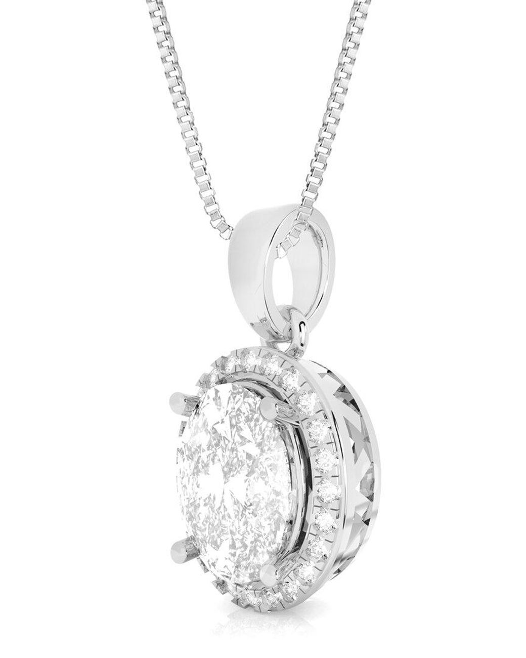 Amairah White 14K 2.00 Ct. Tw. Lab-Grown Diamond Pendant Necklace