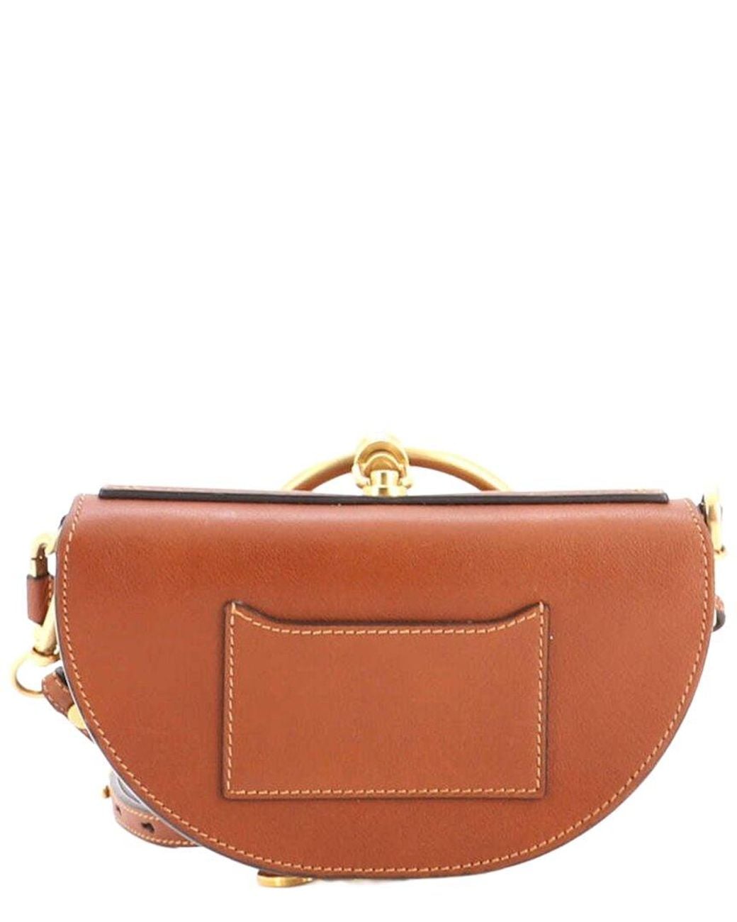 Chloé Brown Leather Nile Crossbody Mini (Authentic Pre-Loved)