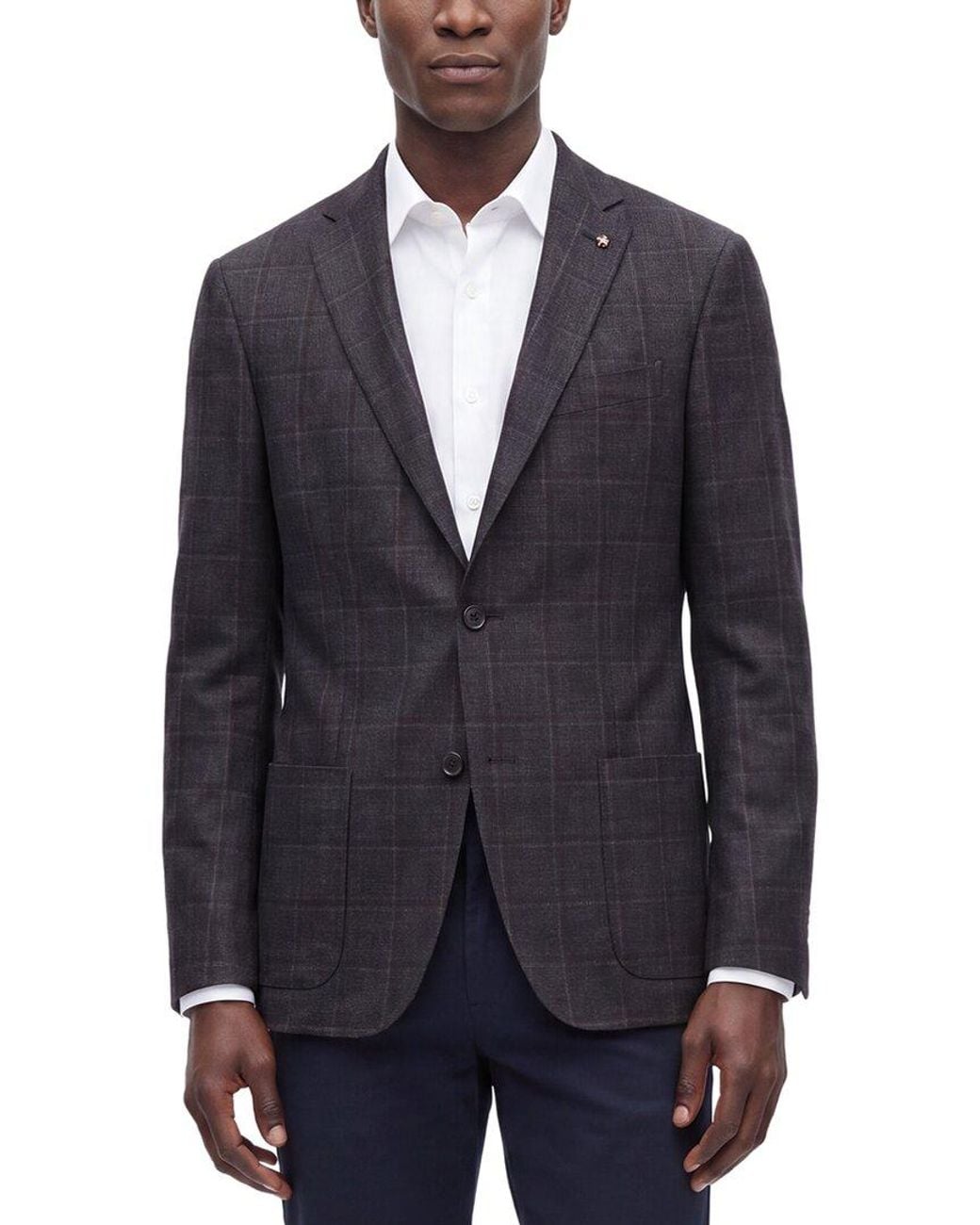 Corneliani Blue Cc Collection Virgin Wool-Blend Blazer for men