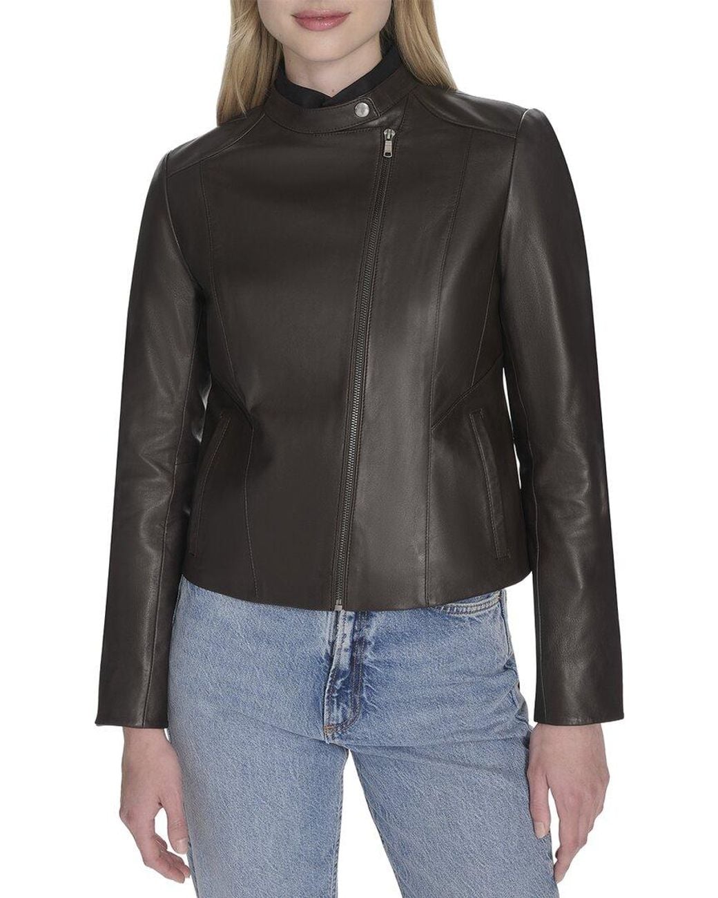Cole Haan Black Smooth Lamb Jacket