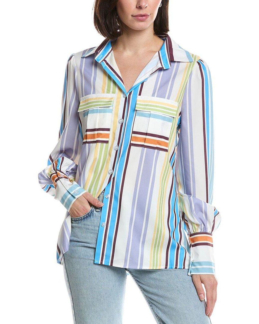 HL Affair Blue Long Sleeve Top
