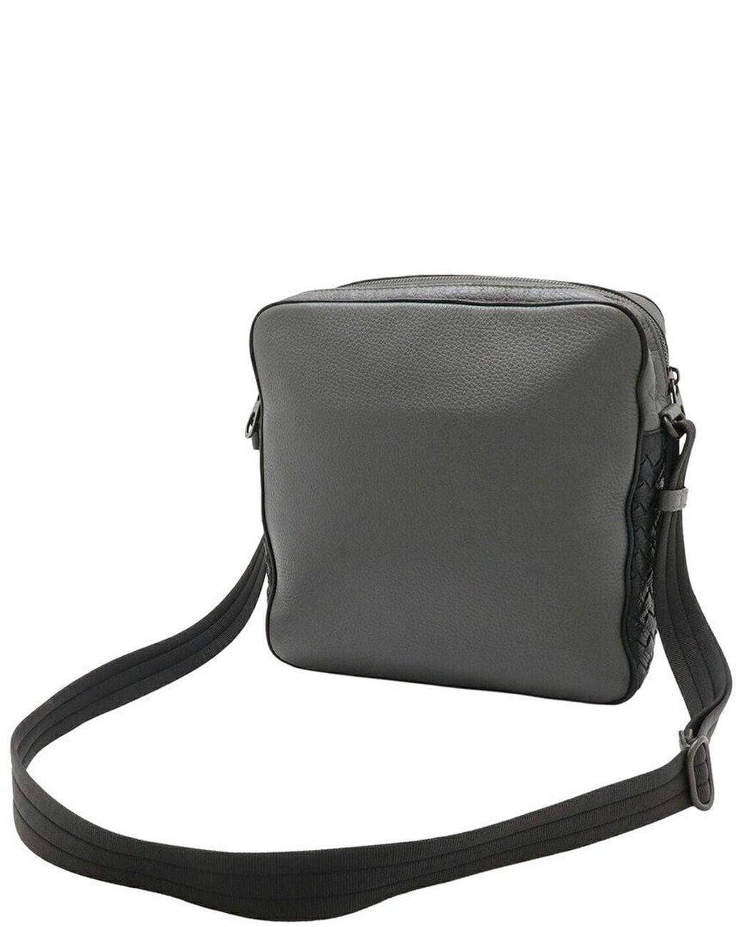 Bottega Veneta Gray Intrecciato Shoulder Bag (authentic Pre-loved)