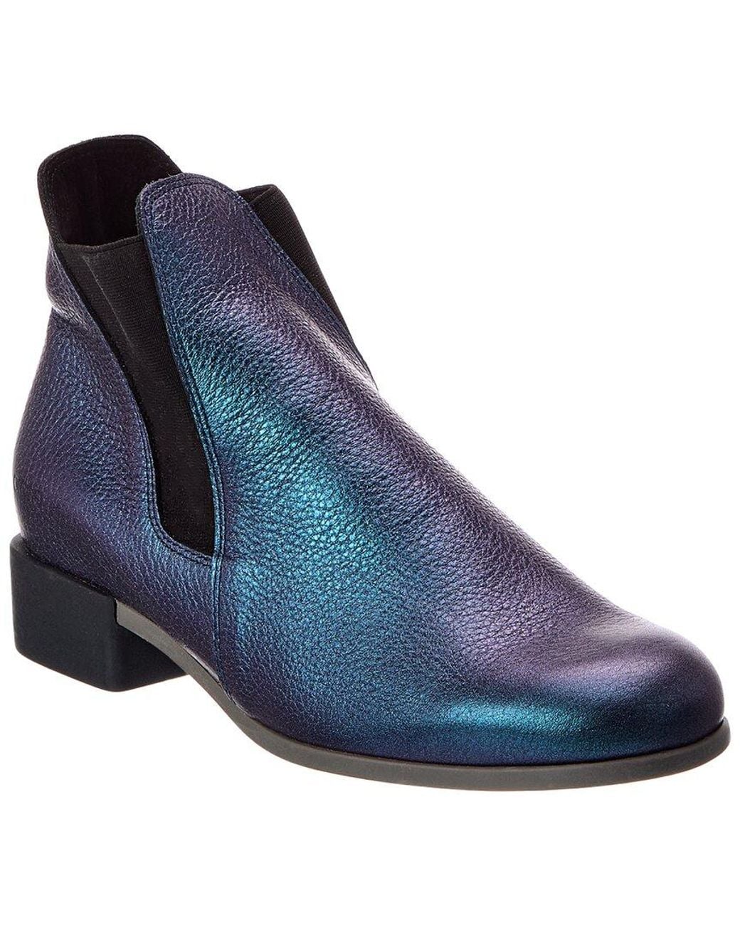 Arche Blue Twitic Leather Bootie
