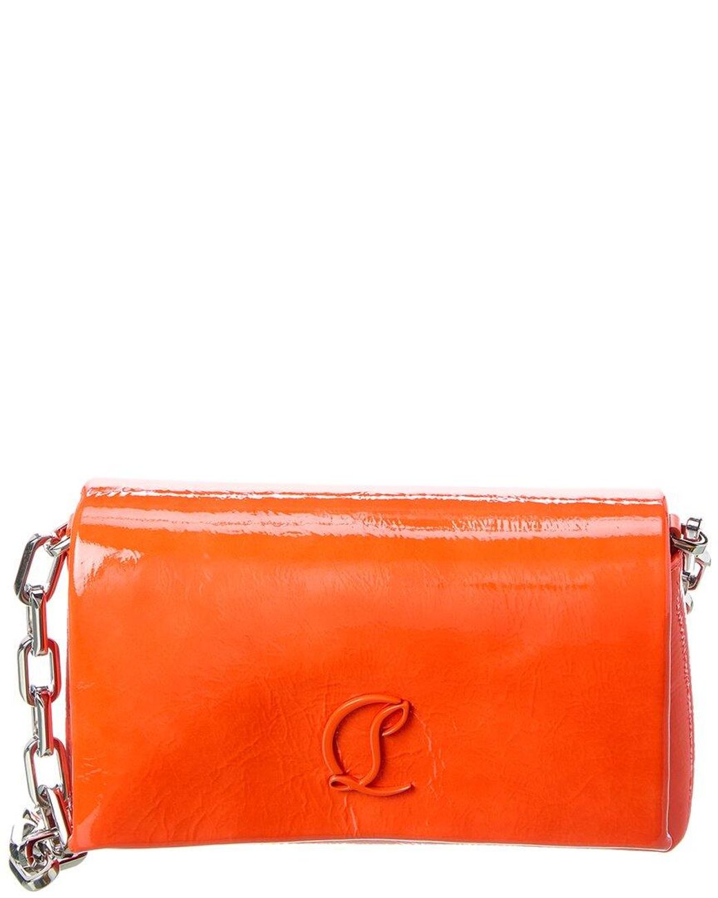 Christian Louboutin Orange Loubi54 Patent Shoulder Bag