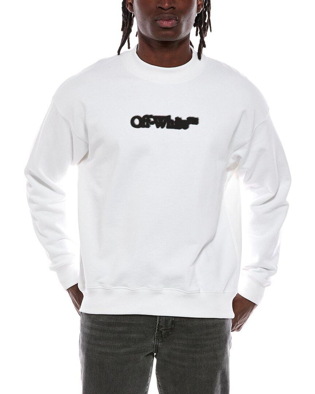 Off-White c/o Virgil Abloh Gray Off- Crewneck Sweatshirt for men