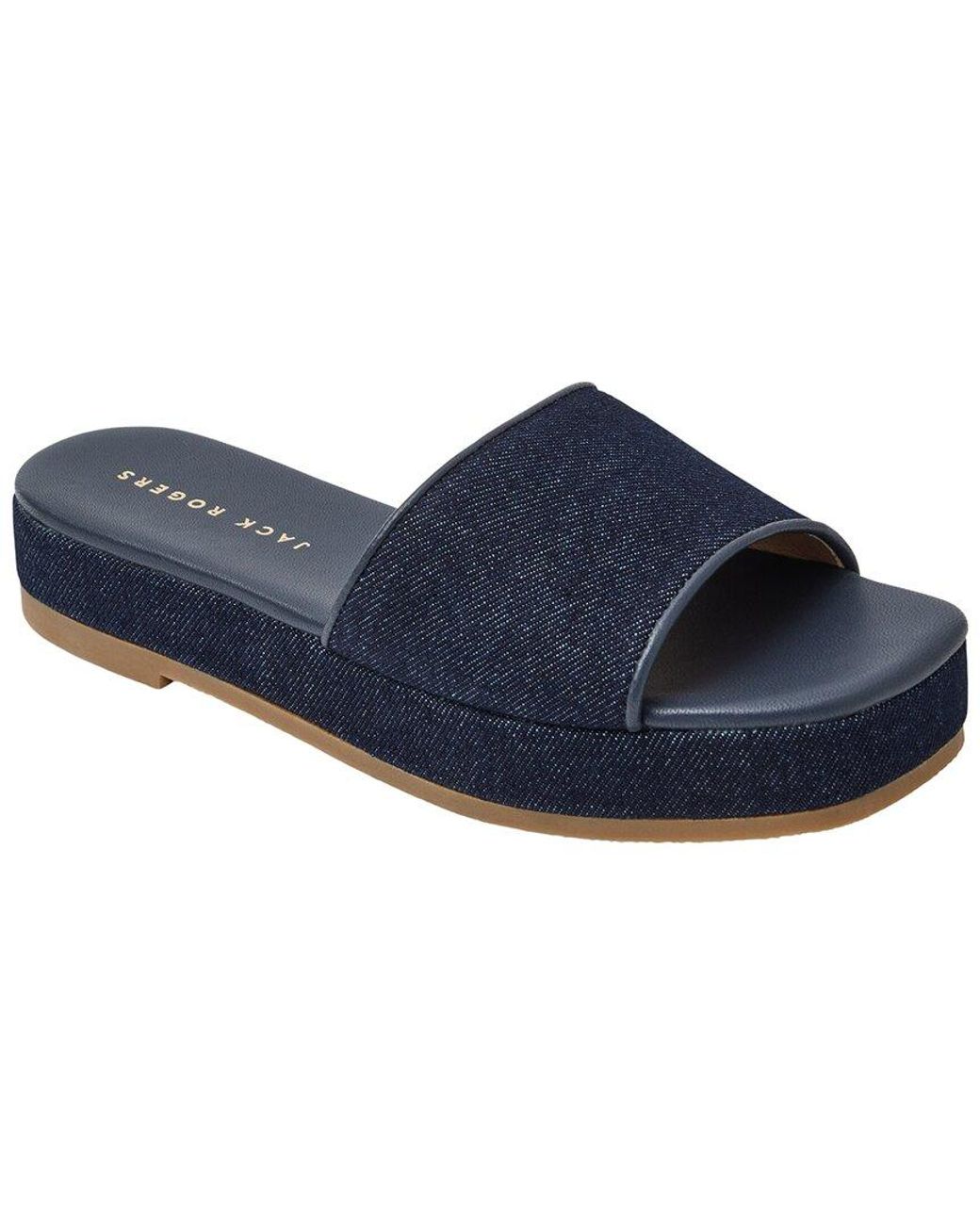 Jack Rogers Blue Bay Flatform Denim Sandal