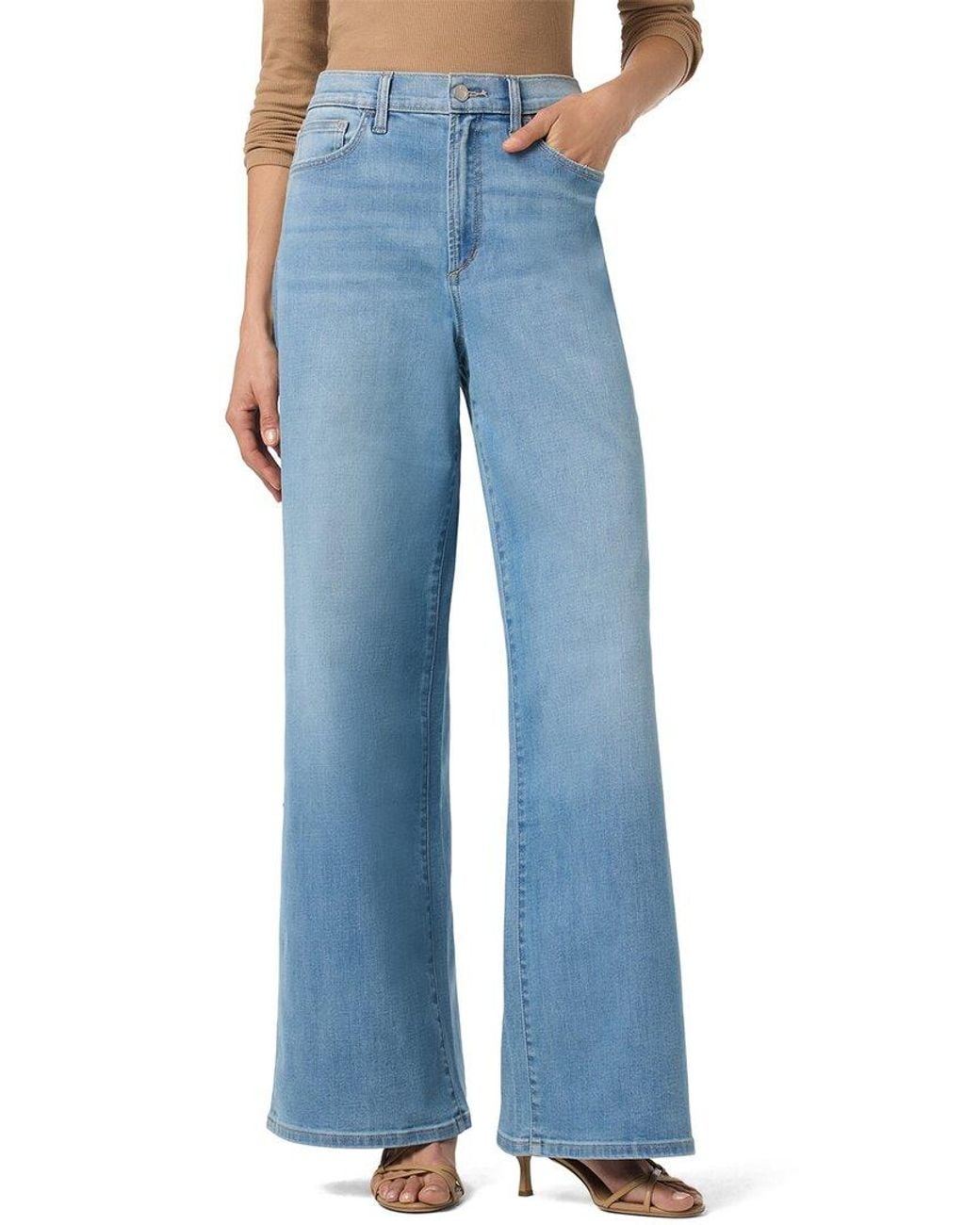 Joe's Jeans Blue Wide Leg Full Length Lesya Jean