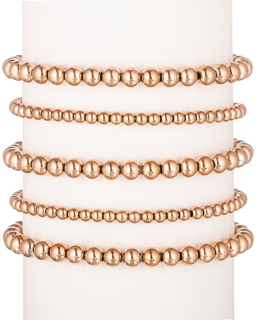 Eye Candy LA Natural The Luxe Collection Titanium Emma Stretch Bracelet Set