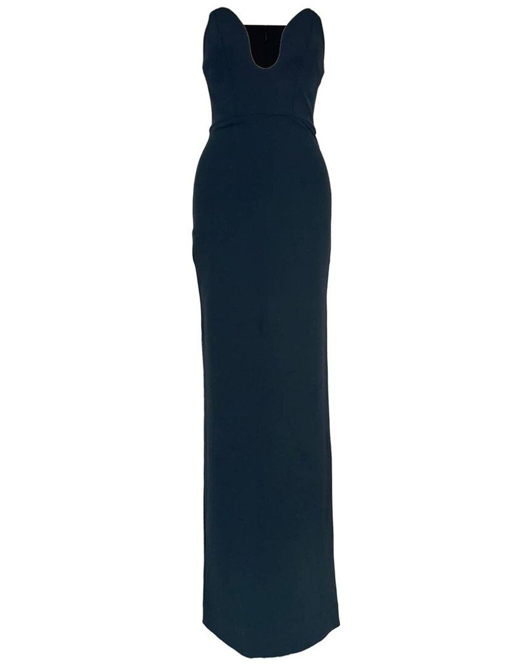 Solace London Blue Audrey Strapless Maxi Dress, Size Uk; 6 (authentic Pre-loved)